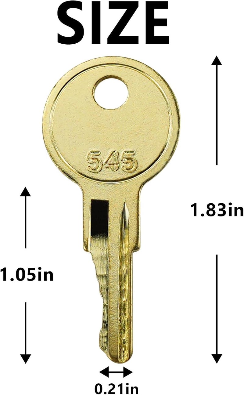 gradora CH545 Keys Compatible with Truck Trailer RV Campers Car Hauler Tool Boxes Safety Cabinets Paddle Handle Lokes (Pack of 6) - Image 5